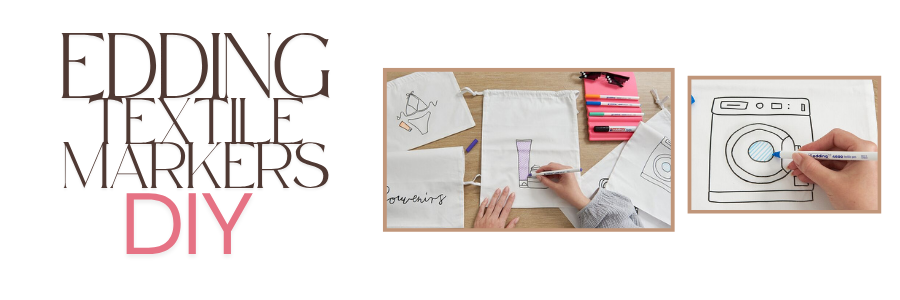 Φτιάξε τις δικές σου υφασμάτινες τσάντες ταξιδιού με τους μαρκαδόρους Edding!